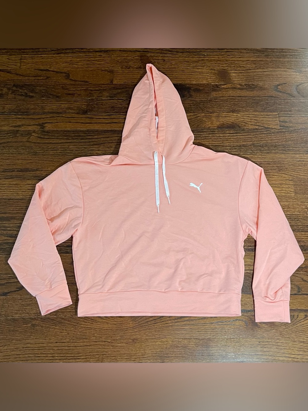 Puma Women's Pink Cropped Hoodie